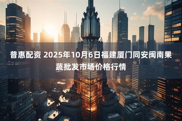 普惠配资 2025年10月6日福建厦门同安闽南果蔬批发市场价格行情